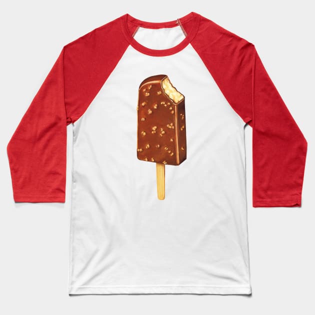 Ice Cream Novelties Crunch Pop Baseball T-Shirt by KellyGilleran